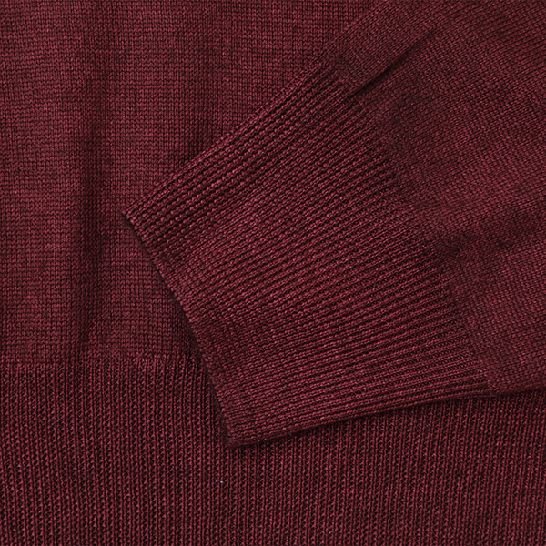 【美品クリーニング済】GRAN SASSOボルドーワインウールモクネック46M 美品クリーニング済】GRAN SASSOボルドーワインウールモクネック46M